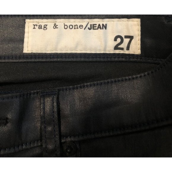 Rag & Bone Coated Legging Zipper Jeans - Size 27 - Picture 11 of 14